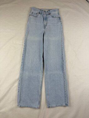 Levi Premium High Loose Zip Front Jeans Size 24